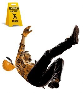 SpillFix and LEAN Certification for the Food Industry 1 Guy slipping and falling